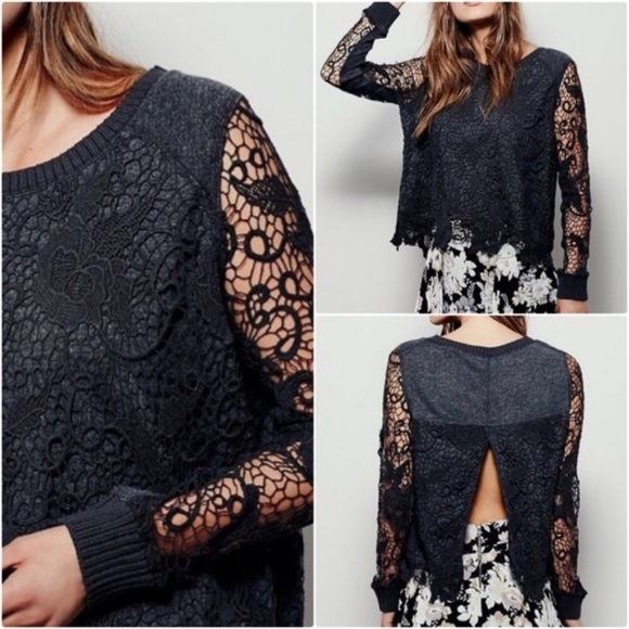 Free People Tops - free people crochet open back top